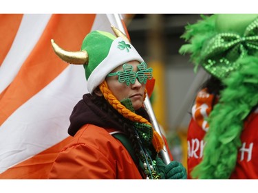 The 32nd annual St. Patrick's Day parade rolled, marched, danced, sang its way across Bloor St., down Yonge St. to the review stand on Queen St. W. in front of city hall on Sunday March 10, 2019. Jack Boland/Toronto Sun/Postmedia Network