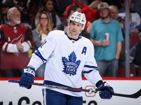 John Tavares  and the Maple Leafs fell to the Senators in Ottawa on Saturday night. (Getty Images/File Photo)