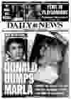 UNITED STATES – September 22: New York Daily News front page Sunday, September 22, 1991, DONALD DUMPS MARLA *** Local Caption *** Donald Trump Marla Maples