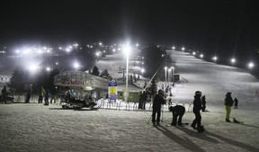 Night skiing at Blue Mountain on January 29, 2019. Veronica Henri/Toronto Sun