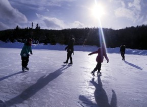 Woodview Mountaintop Skating at Blue Mountain. Veronica Henri/Toronto Sun
