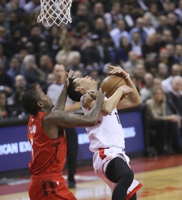 Toronto Raptors guard Jeremy Lin (17)on Tuesday March 5, 2019. The Toronto Raptors host the Houston Rockets at the Scotiabank Arena in Toronto, Ont. Veronica Henri/Toronto Sun/Postmedia Network