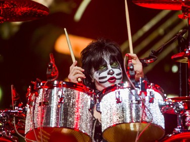 Drummer Eric Singer of Kiss performs during The Final Tour Ever at the Scotiabank Arena in Toronto, Ont. in Toronto, Ont. on Wednesday March 20, 2019. Ernest Doroszuk/Toronto Sun/Postmedia