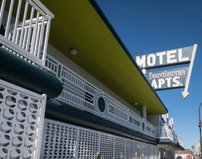 The Downtowner hotel on N. 8 St. in downtown Las Vegas, Nevada