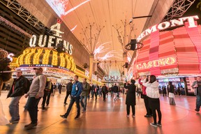 The 4 Queen and Fremont Casinos on Fremont St.