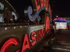 Part of the Brilliant! immersive show at The Neon Museum in Las Vegas, Nevada