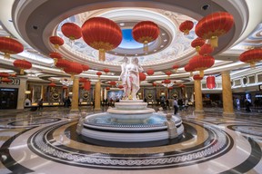 Lobby fountain inside Caesars Palace in Las Vegas, Nevada