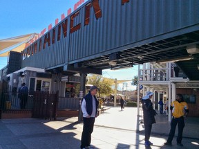 Downtown Container Park entrance in Las Vegas, Nevada