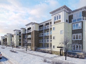 The View in Collingwood, Ont. will feature two mid-rise buildings of four storeys each with 72 units.