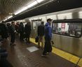 Riders on Toronto's subway system on April 9, 2019. (Veronica Henri, Toronto Sun)