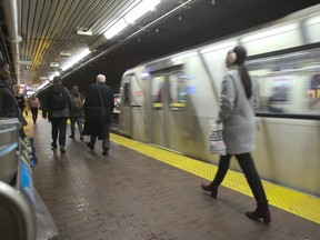 An image from Toronto's subway system on April 9, 2019.