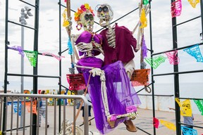 The Malecon is alive with colourful decorations for Dia de Los Muertos. (Eduardo Gonzalez/PhotoSynerG)