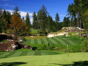 The par-4 8th on the Nicklaus-designed Valley Course at Bear Mountain on Vancouver Island. (Postmedia file photo)
