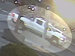 An image released by York police of a truck wanted in a hit-and-run on April 22, 2019 in Markham.