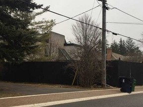 A fence has been built around the home of Barry and Honey Sherman. The billionaire couple were murdered there.