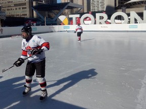 Robert Cohen at the 2019 Scotiabank Pro-Am for Alzheimer’s in Support of Baycrest Winter Warm Up at Nathan Phillips Square on Jan. 31.