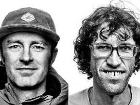 Jess Roskelley and Hansjorg Auer are seen in a composite image. THE CANADIAN PRESS/HO-The North Face, *MANDATORY CREDIT*