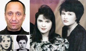 A killer and some his victims. Mikhail Popkov is considered the worst serial killer in Russian history.