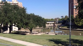 Allen’s Landing, where Buffalo Bayou and White Oak Bayou converge, is considered to be the birthplace of the city of Houston. (DAVE POLLARD)