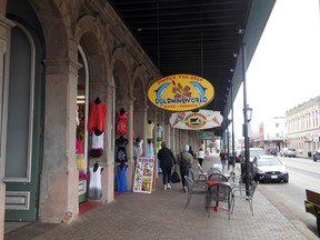 Downtown Galveston has something for all tourists, even kitchy souvenir shops. (DAVE POLLARD)
