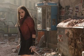 Elizabeth Olsen as Scarlet Witch in a scene from Avengers: Age of Ultron. (Marvel Studios)