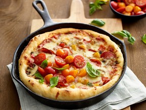 Deep dish pizza. (Courtesy of Foodland Ontario)