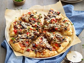 Steak and mushroom pizza. (Courtesy of Foodland Ontario)
