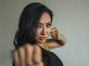 Wrestler Gail Kim, originally from Toronto, and currently signed to Impact Wrestling, poses for a photo in Toronto, Ont. on Friday April 26, 2019. /