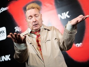 John Lydon aka Johnny Rotten arrives at the premiere of Epix's "Punk" at SIR on March 04, 2019 in Los Angeles, Calif. (Emma McIntyre/Getty Images)
