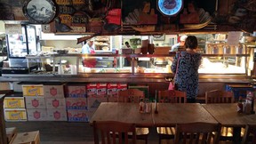 Grab some genuine Texas BBQ at Goode Co., a local institution that serves up the grub with no frills. (DAVE POLLARD)