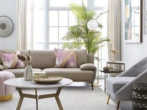 The modern pastel colour scheme from Homesense is bang on trend this spring.