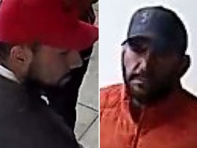 Two persons of interest in an alleged extortion attempt in Vaughan.