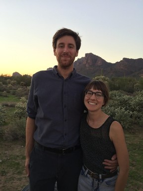 Matt Cooley and Olivia Laux, the couple behind Cloth & Flame. The company holds large and small dinners and events in unusual outdoor places. ROBIN ROBINSON/SPECIAL TO POSTMEDIA NETWORK