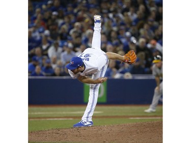 Toronto Blue Jays Joe Biagini RP (31) comes in the the eighth inning in Toronto, Ont. on Friday April 26, 2019. Jack Boland/Toronto Sun/Postmedia Network