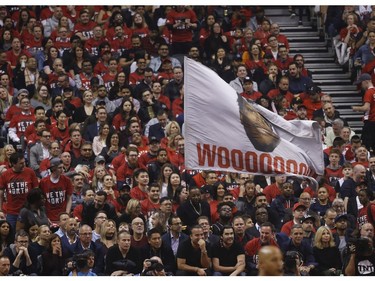 Fans during the first quarter  in Toronto, Ont. on Wednesday April 17, 2019. Jack Boland/Toronto Sun/Postmedia Network