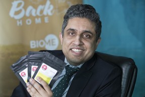 Khurran Malik, CEO of Biome Grow Inc., in his Toronto office on Tuesday, April 9, 2019. (Stan Behal/Toronto Sun/Postmedia Network)
