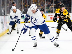 The Leafs’ Patrick Marleau has 72 playoff goals, putting him one behind Dino Ciccarelli for most by a player never to win the Stanley Cup. “I would love to score more goals and I would love to have that changed,” he said with a laugh. (Getty images)