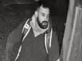 CCTV image of a man wanted in Sexual Assault investigation in the Woodbine Ave. and Kingston Rd. area.