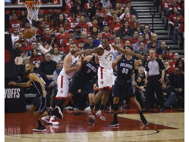 during the second quarter in Toronto, Ont. on Saturday April 13, 2019. Jack Boland/Toronto Sun/Postmedia Network
