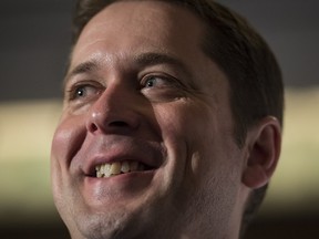 Conservative Leader Andrew Scheer speaks at the Vancouver Board of Trade in Vancouver on Friday, April 12, 2019.