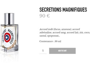 Secretions Magnifiques is a French perfume that supposedly smells like semen. (etatlibredorange.com)