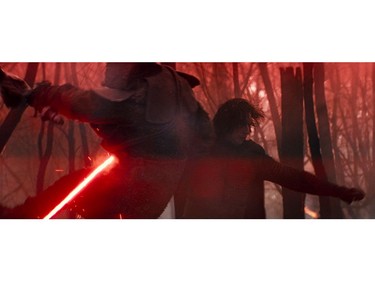 This image released by Lucasfilm Ltd. shows Adam Driver as Kylo Ren in a scene from "Star Wars: Episode IX."