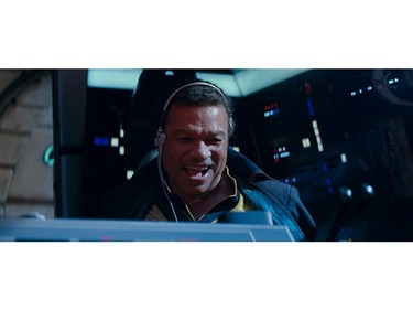 This image released by Lucasfilm Ltd. shows Billy Dee Williams as Lando Calrissian in a scene from "Star Wars: Episode IX."
