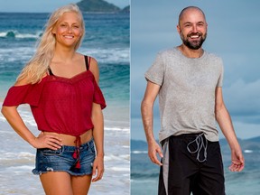 Kelley Wentworth and David Wright from Survivor: Edge of Extinction. (CBS)