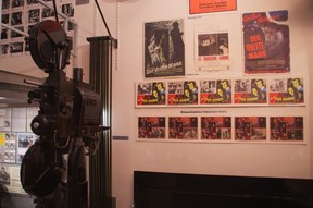 A cinema projector from the time of Carol Reed’s 1949 epic The Third Man, stands in a warren of cellars full of memorabilia of the movie, in Vienna’s Fourth District. (Peter Neville-Hadley/Horizon Writers’ Group)