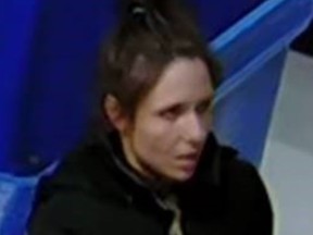 Investigators need help identifying this woman who is suspected of breaking into employee lockers at Toronto hospitals and stealing vehicles. (Toronto Police handout)