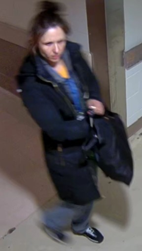 Investigators need help identifying this woman who is suspected of breaking into employee lockers at Toronto hospitals and stealing vehicles. (Toronto Police handout)