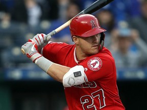 Mike Trout of the Los Angeles Angels. (JAMIE SQUIRE/Getty Images)