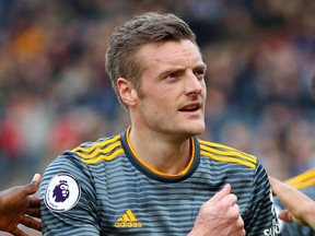 EPL fans in Canada will have to subscribe to DAZN to watch the likes of Leicester City's Jamie Vardy next season. (MATTHEW LEWIS/Getty Images)