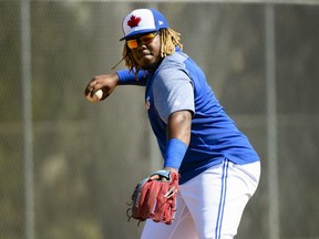 Vladimir Guerrero Jr. will wear his fathers No. 27 when he debut for the Jays. THE CANADIAN PRESS